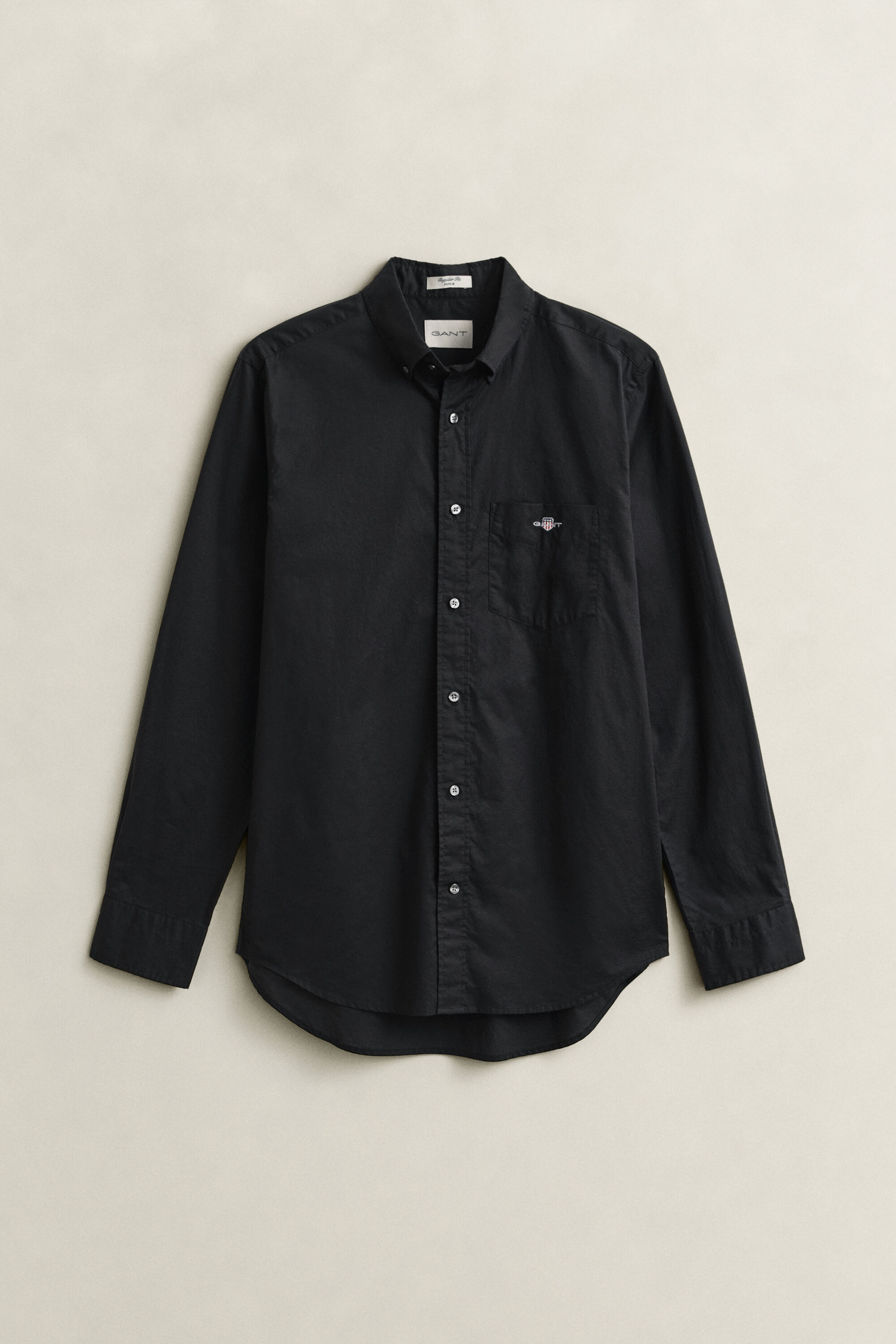 Chemise coupe regular en popeline classique