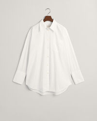 Chemise ultra-ample en popeline à poignets hauts