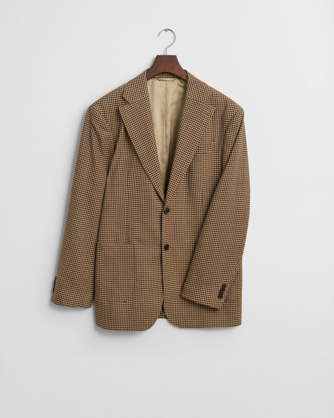 Veste blazer coupe décontractée à carreaux vichy