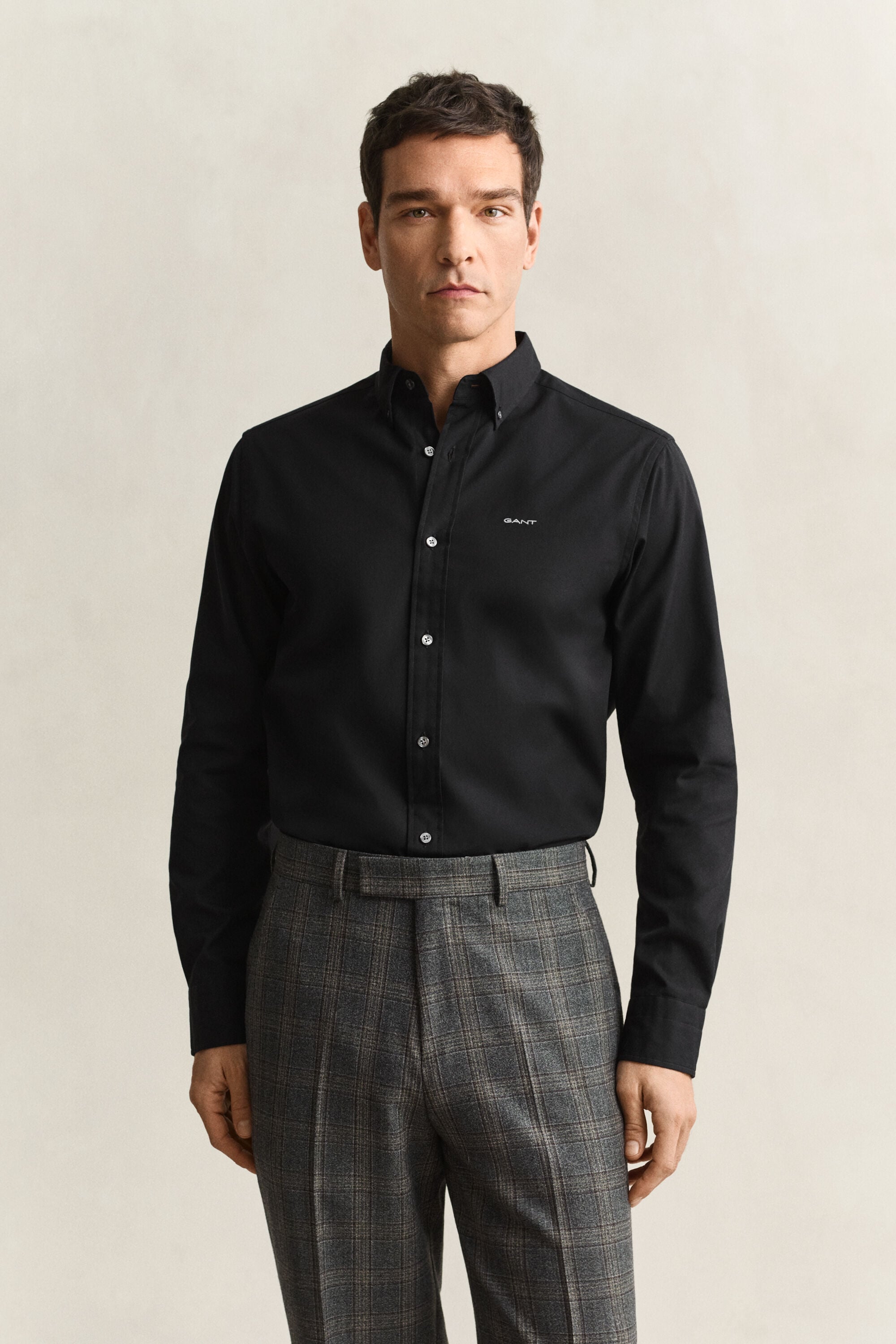 Chemise coupe regular en coton Oxford Pinpoint
