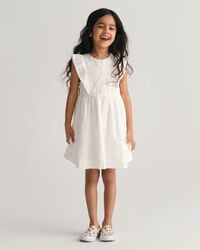 Robe en broderie anglaise &agrave; volants Girls