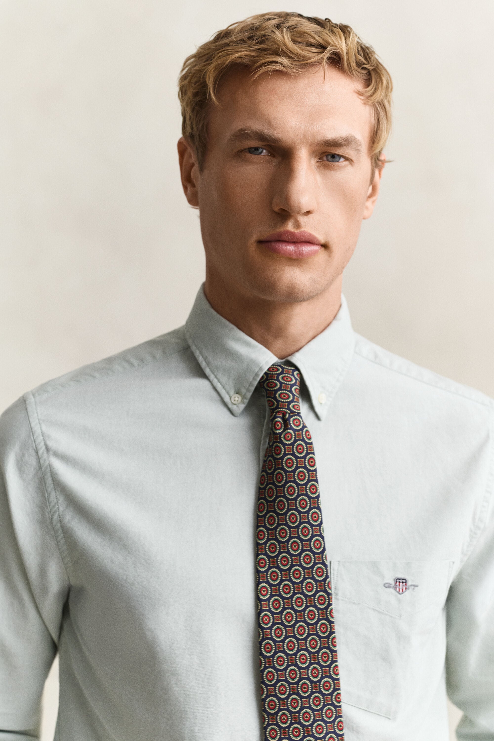 Chemise coupe regular en coton Oxford classique