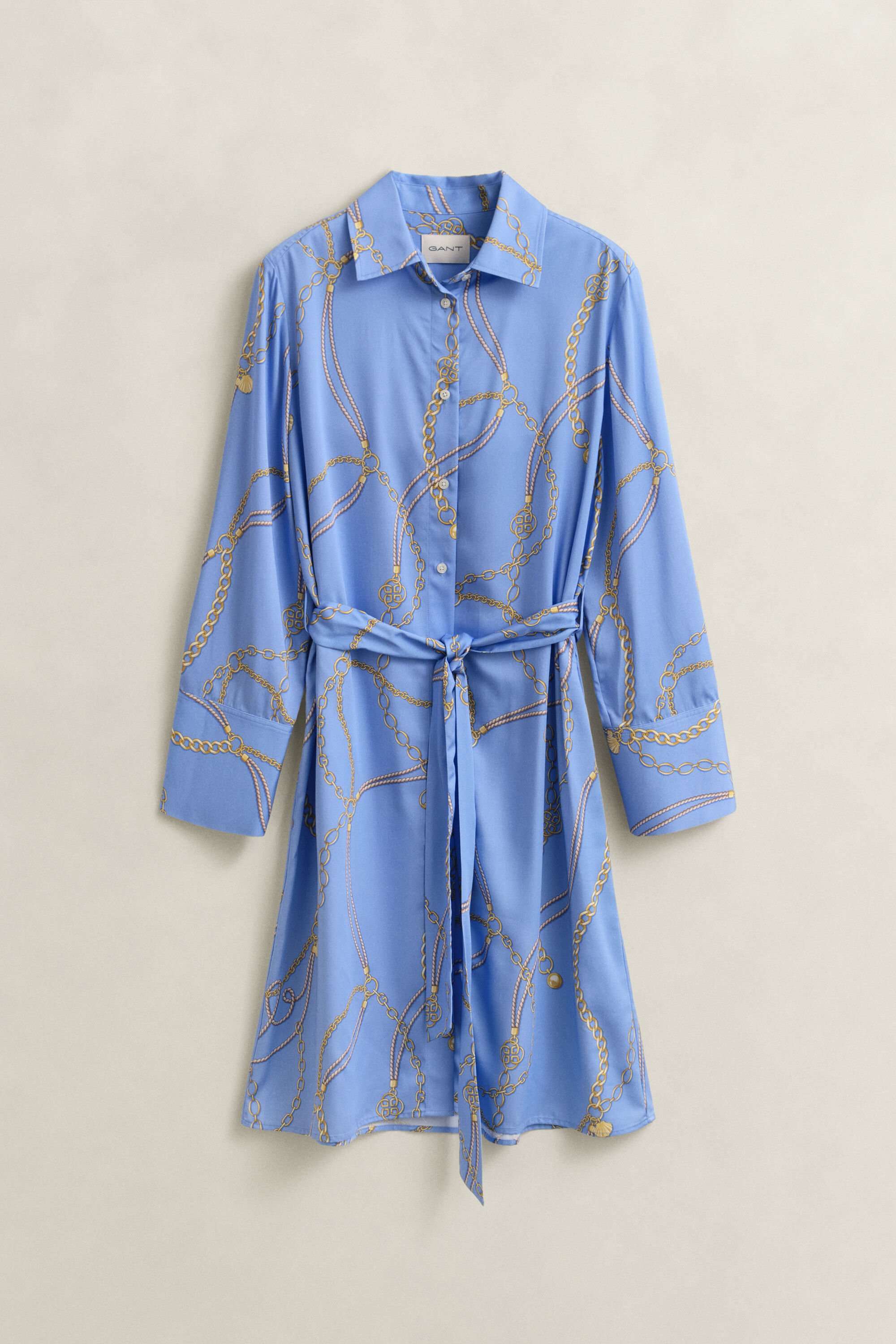 Robe-chemise à ceinture