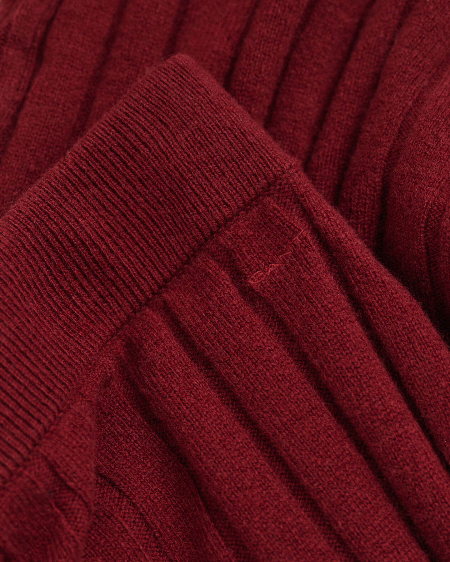 Jupe en laine à côtes larges