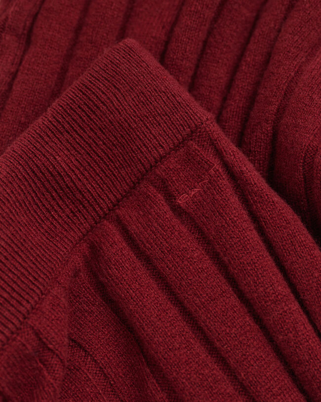 Jupe en laine à côtes larges