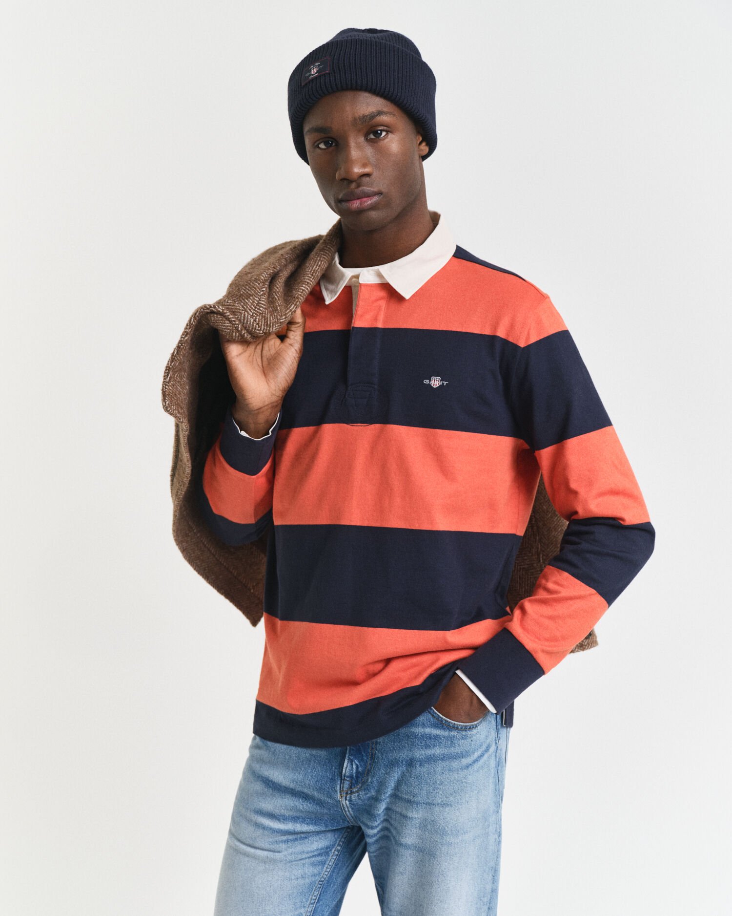 Heavy Rugger à rayures en colour-block