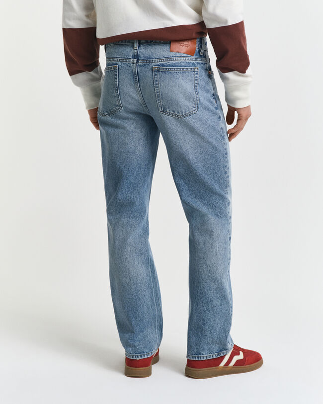 Jean Bootcut à délavage vintage