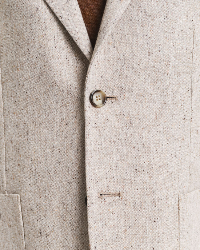Veste de costume coupe slim en Donegal