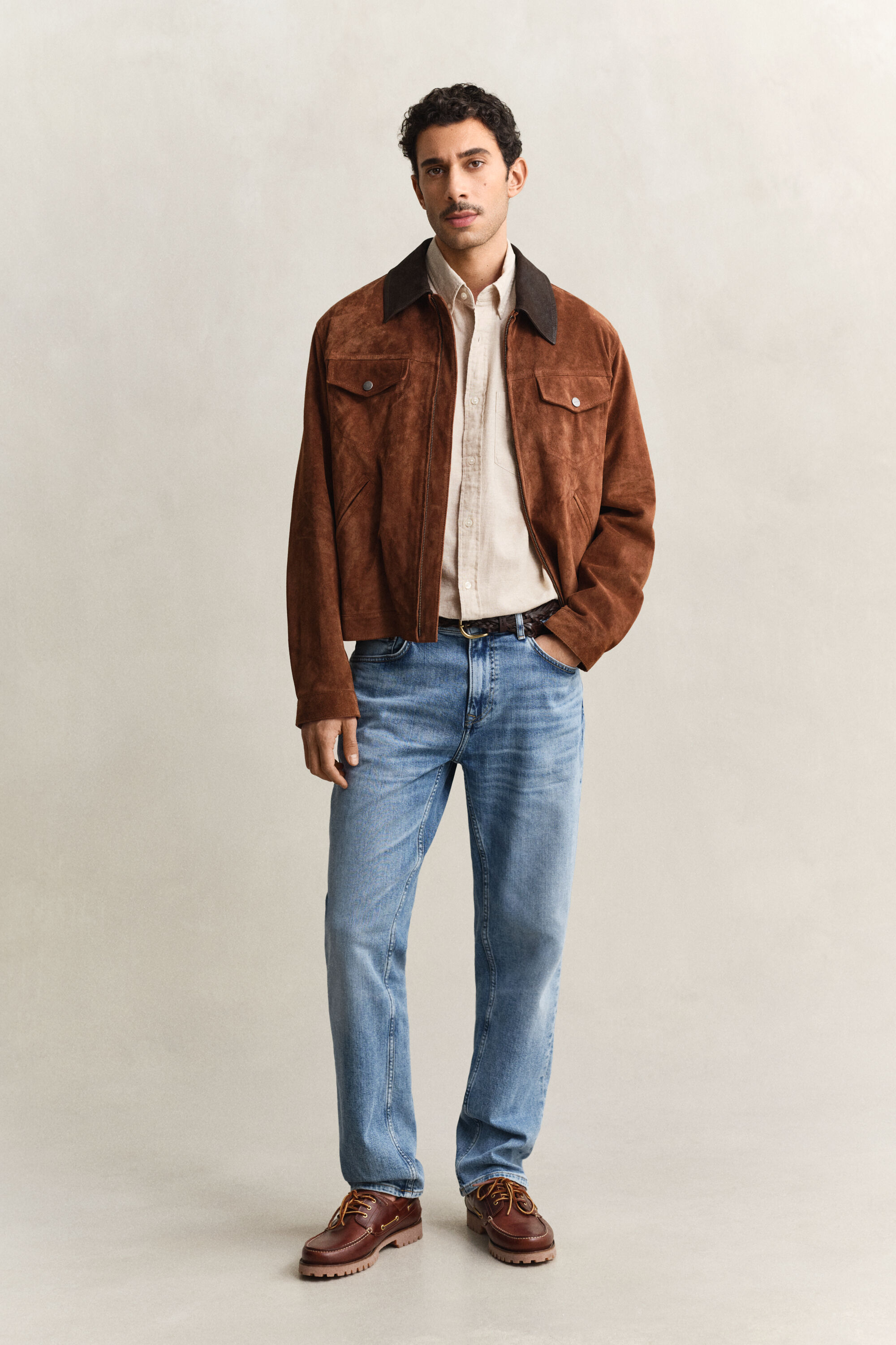 Chemise en lin mélangé