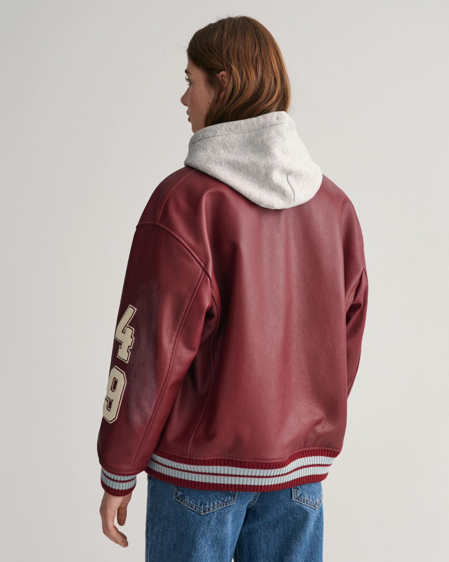 Veste en cuir GANT Varsity Jacket