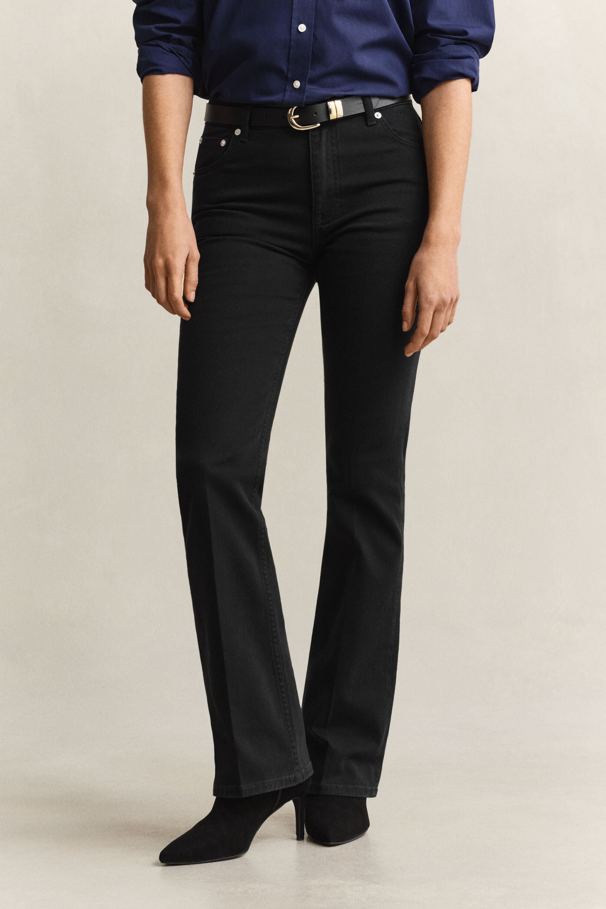 Jean stretch coupe slim évasé