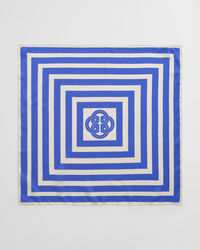 Foulard en soie à imprimé rayé