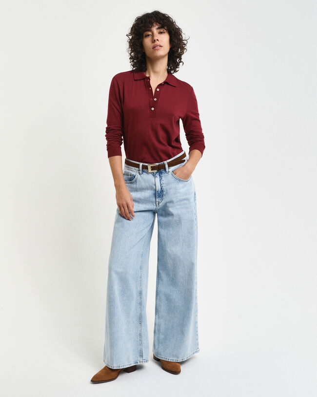 Polo à manches longues sans coutures