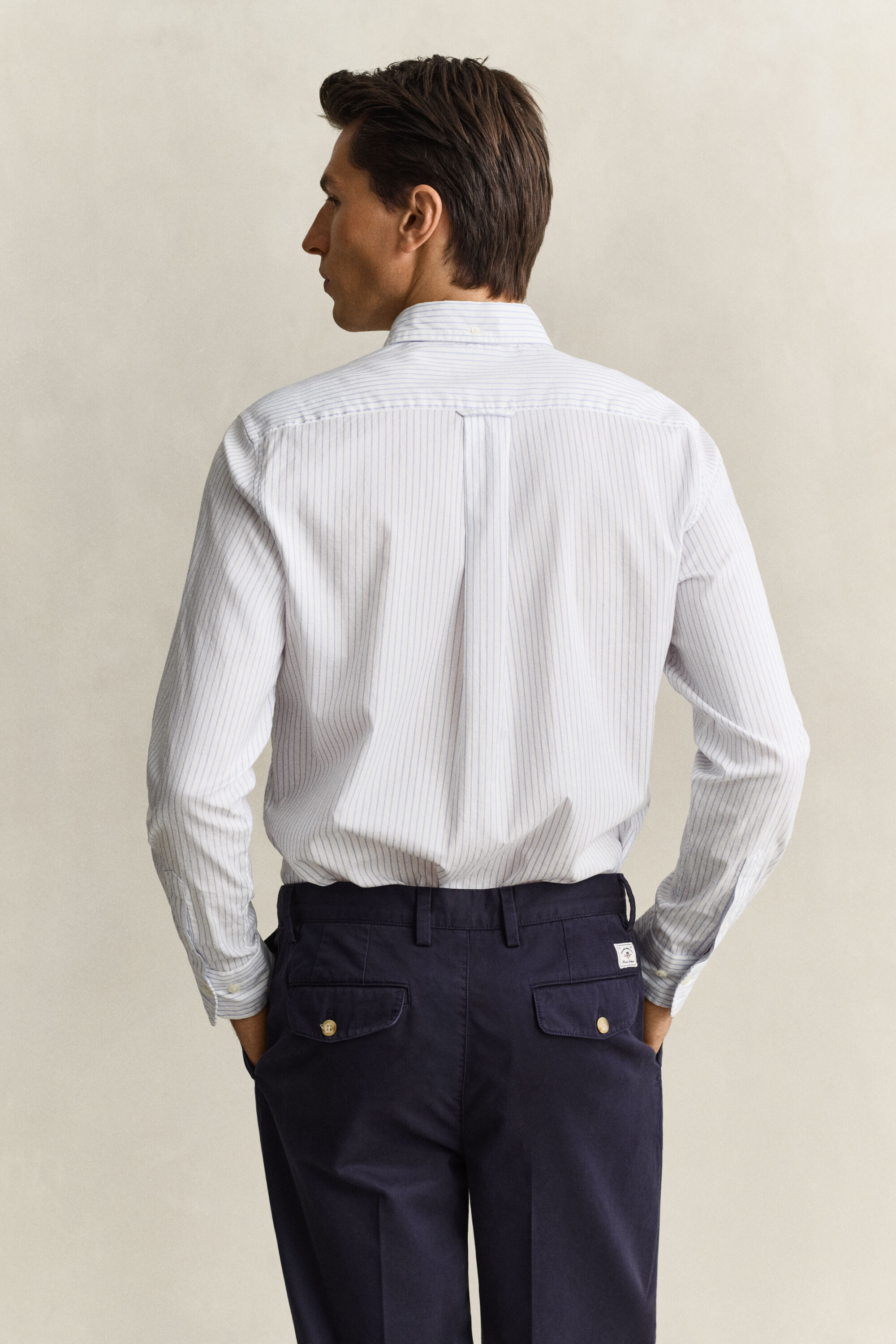 Chemise en coton Oxford à rayures Gant x Yale