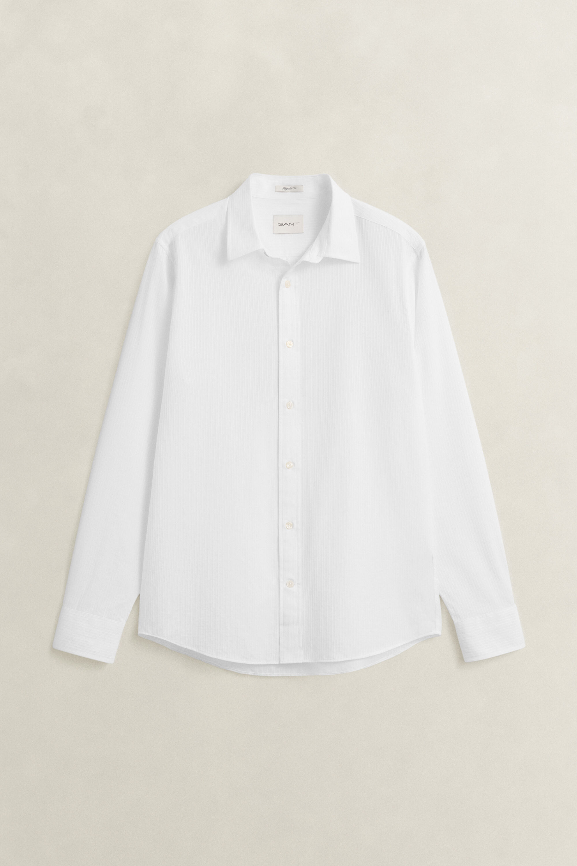 Chemise coupe regular à rayures dobby