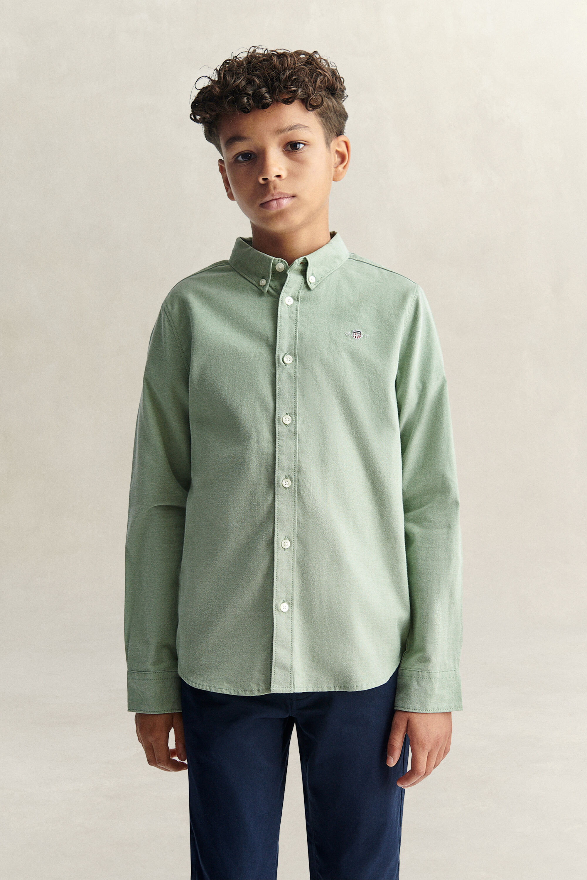 Chemise en coton Oxford Shield Ado Garçon