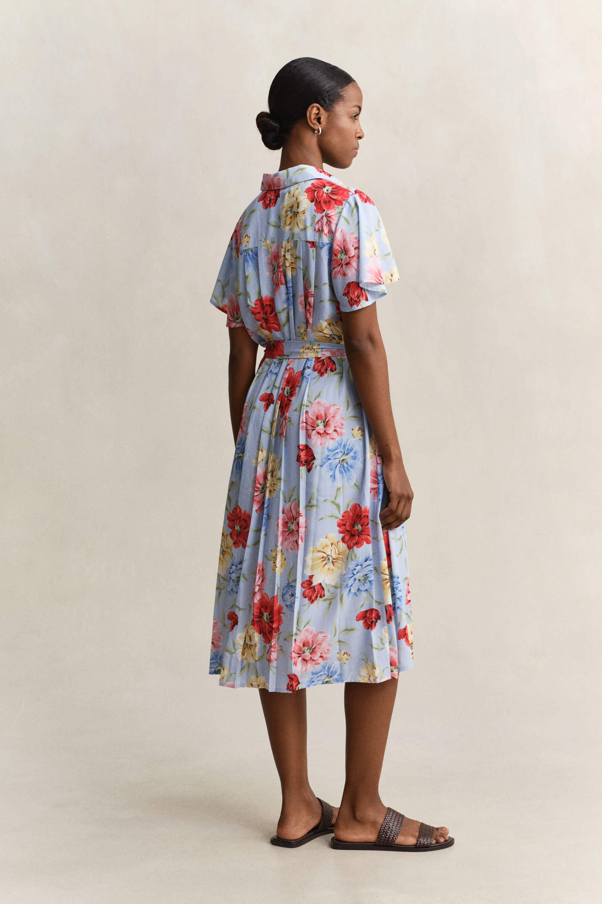 Robe-chemise florale