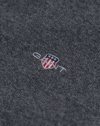 Pull col roulé en coton et laine