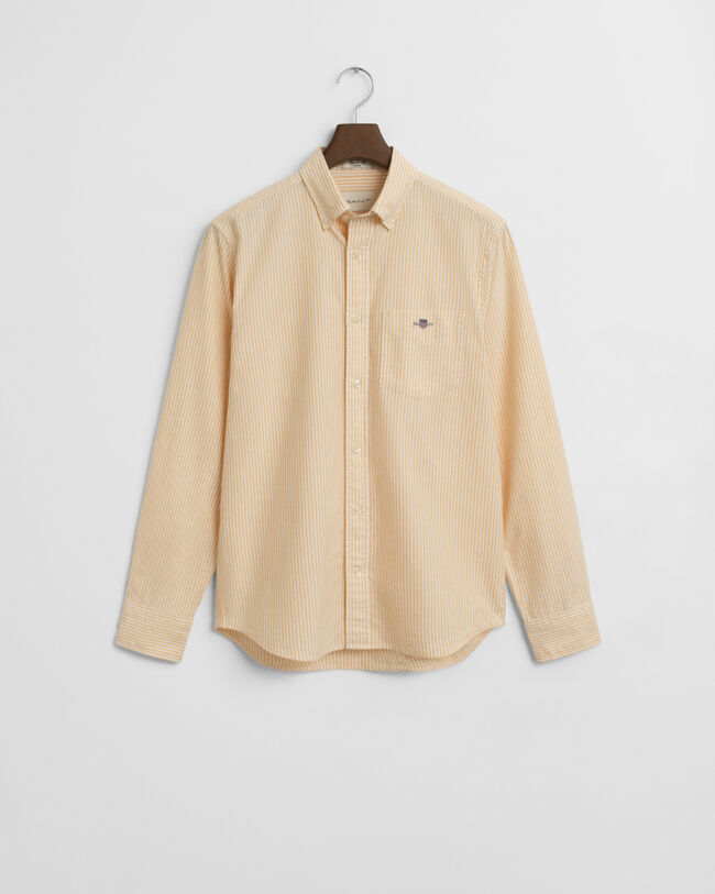 Chemise coupe regular en coton Oxford classique à rayures Banker