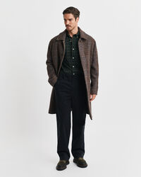 Chemise coupe regular classique en popeline &agrave; carreaux