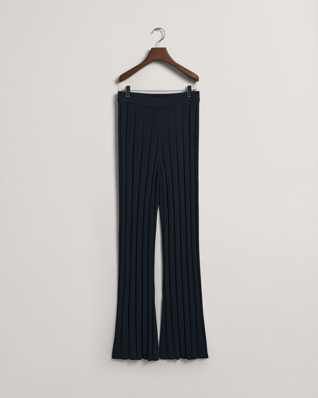 Pantalon en maille côtelée