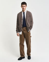 Cardigan en laine m&eacute;lang&eacute;e