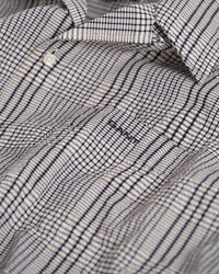 Chemise relaxed fit &agrave; carreaux et manches courtes Seersucker