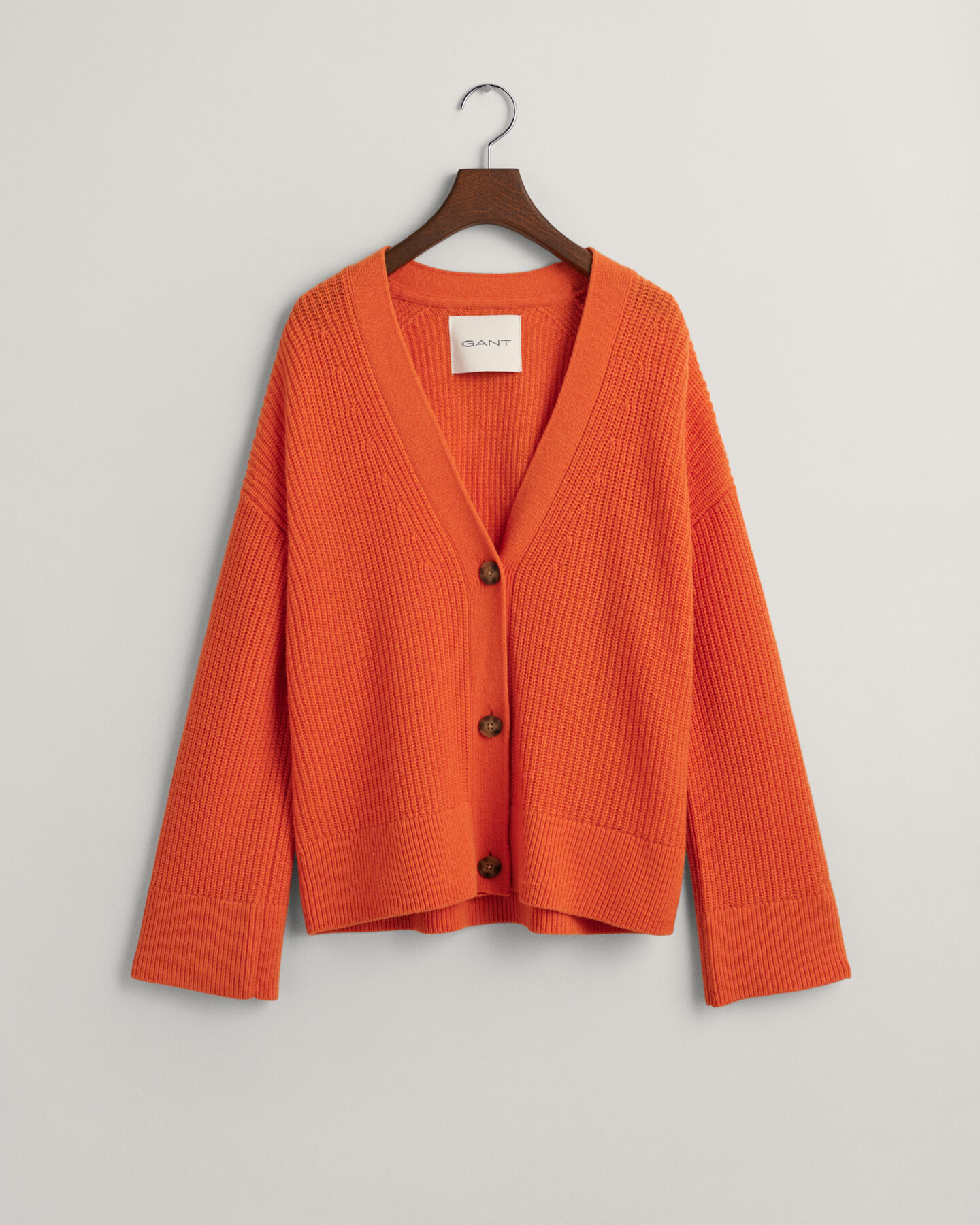 Cardigan en laine côtelée