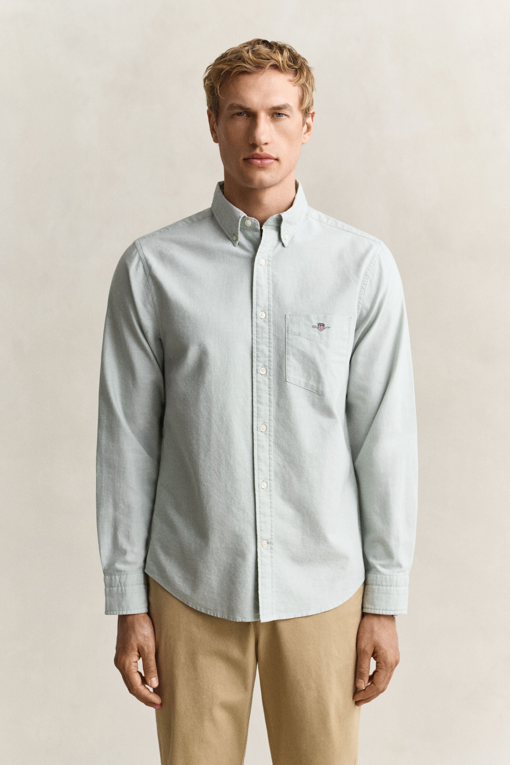 Chemise coupe regular en coton Oxford classique
