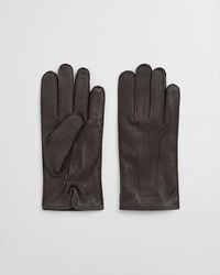 Gants en cuir doublé de cachemire