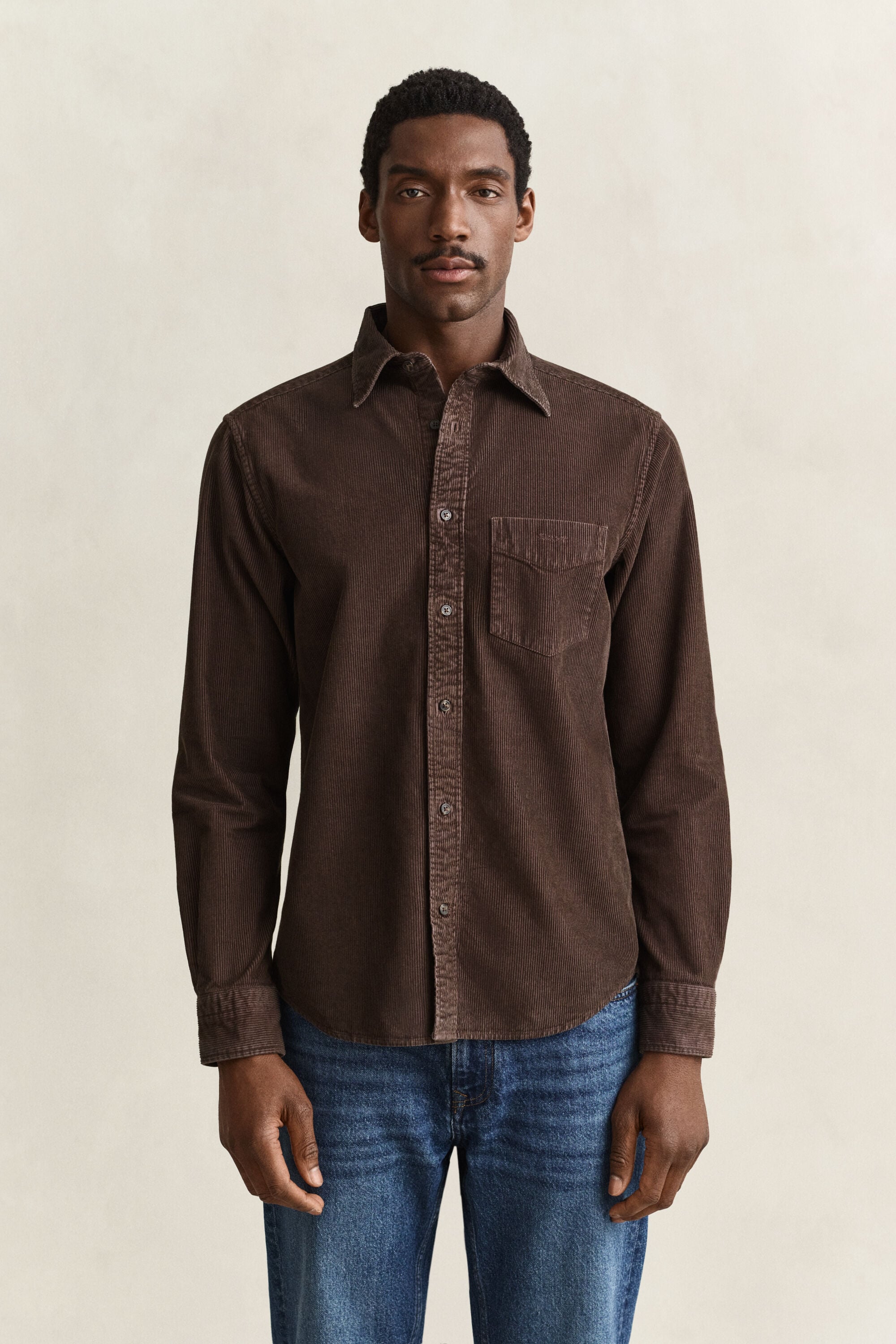 Chemise en velours côtelé