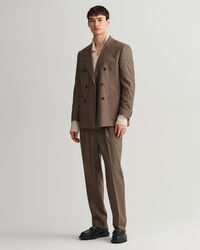 Veste blazer de costume à carreaux en motif pied-de-poule