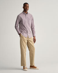 Chemise regular fit en popeline de coton vichy