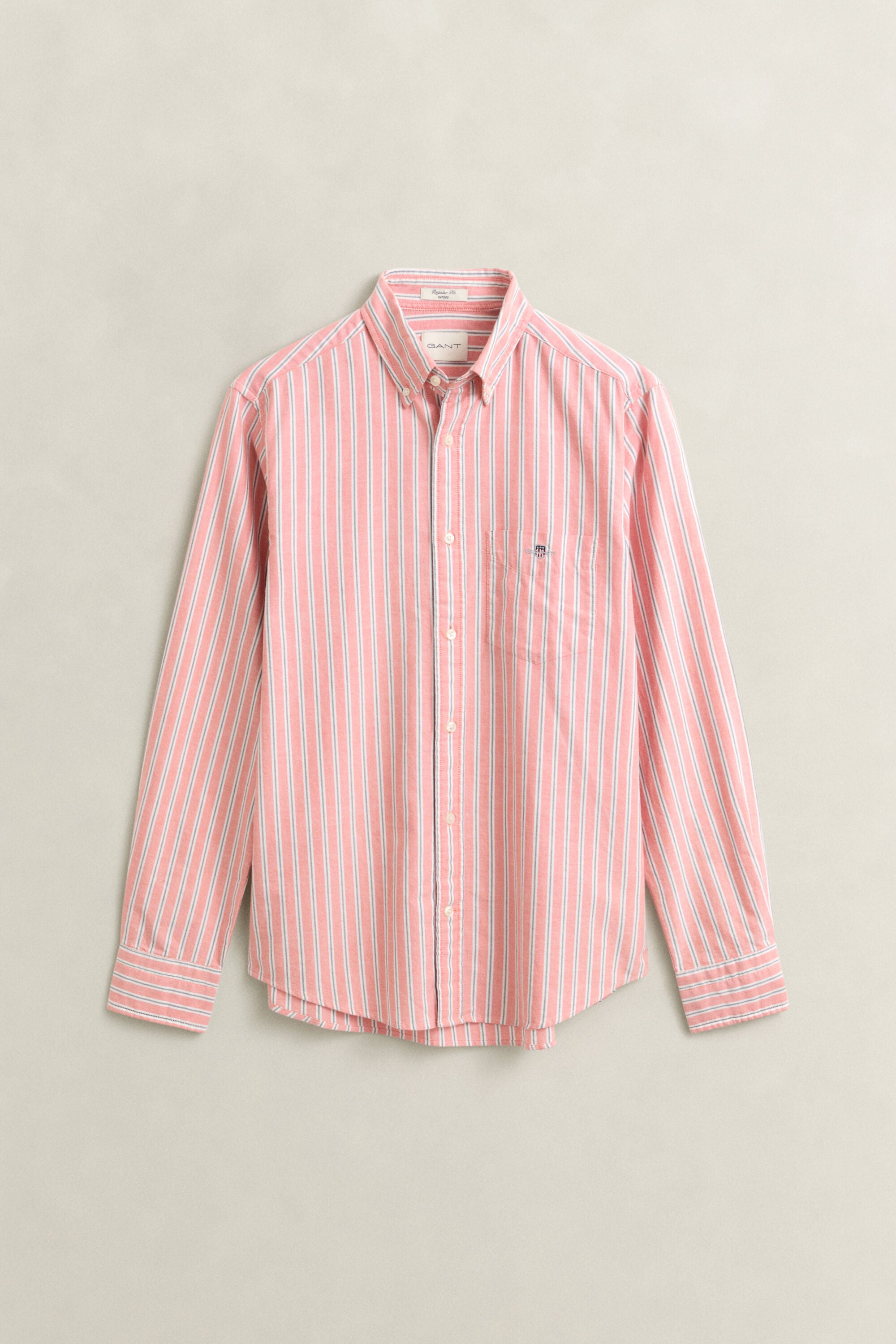 Chemise en coton Oxford classique à rayures