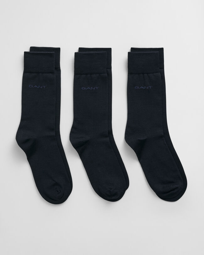 Lot de 3 paires de chaussettes en coton mercerisé