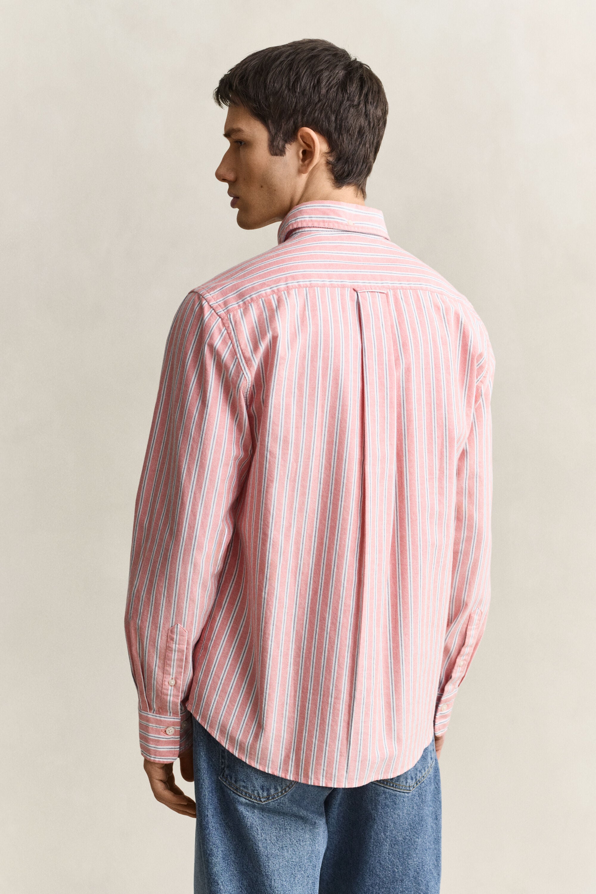 Chemise en coton Oxford classique à rayures