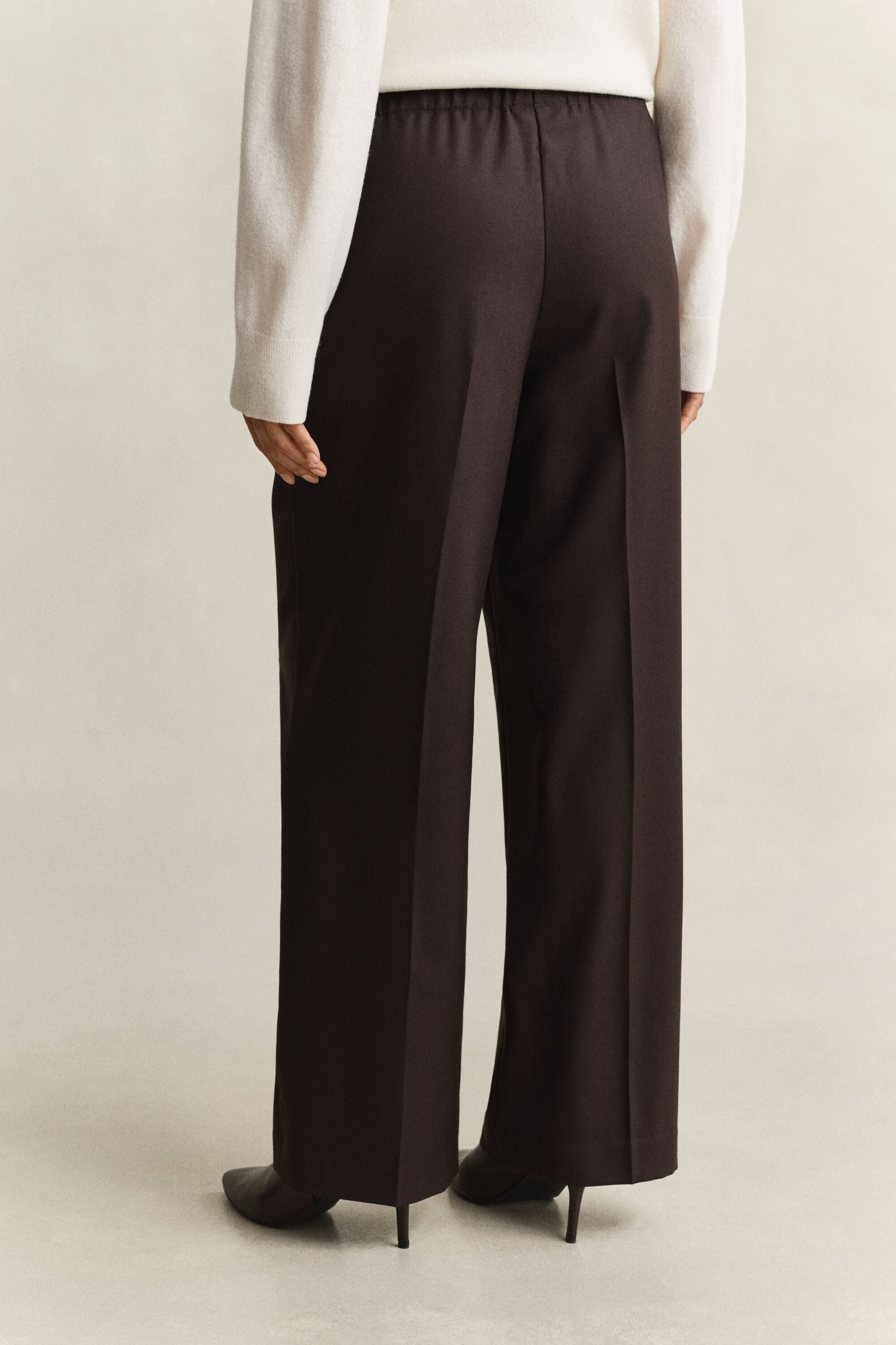 Pantalon en laine mélangée