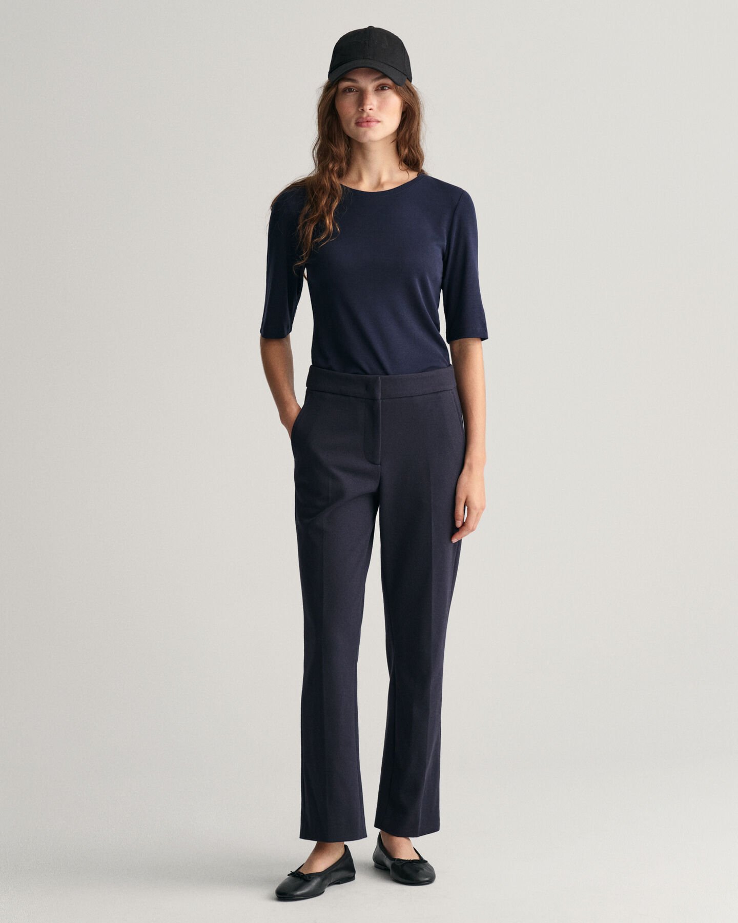 Pantalon cigarette en jersey