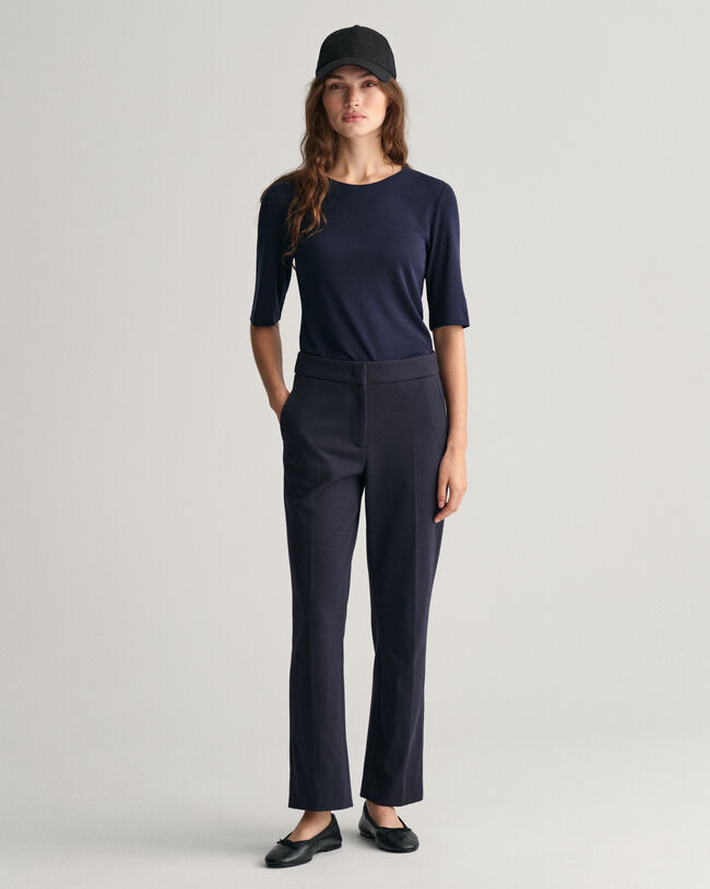 Pantalon cigarette en jersey