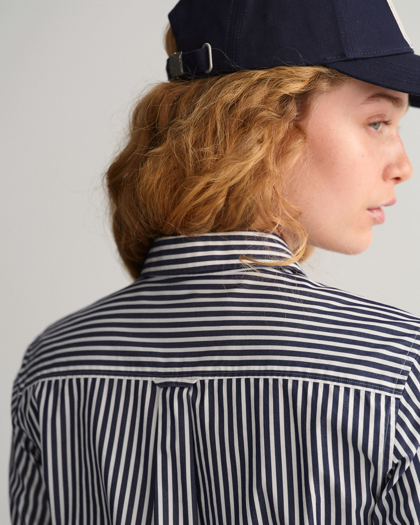 Chemise regular fit en popeline de coton à rayures