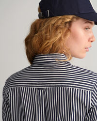 Chemise regular fit en popeline de coton à rayures