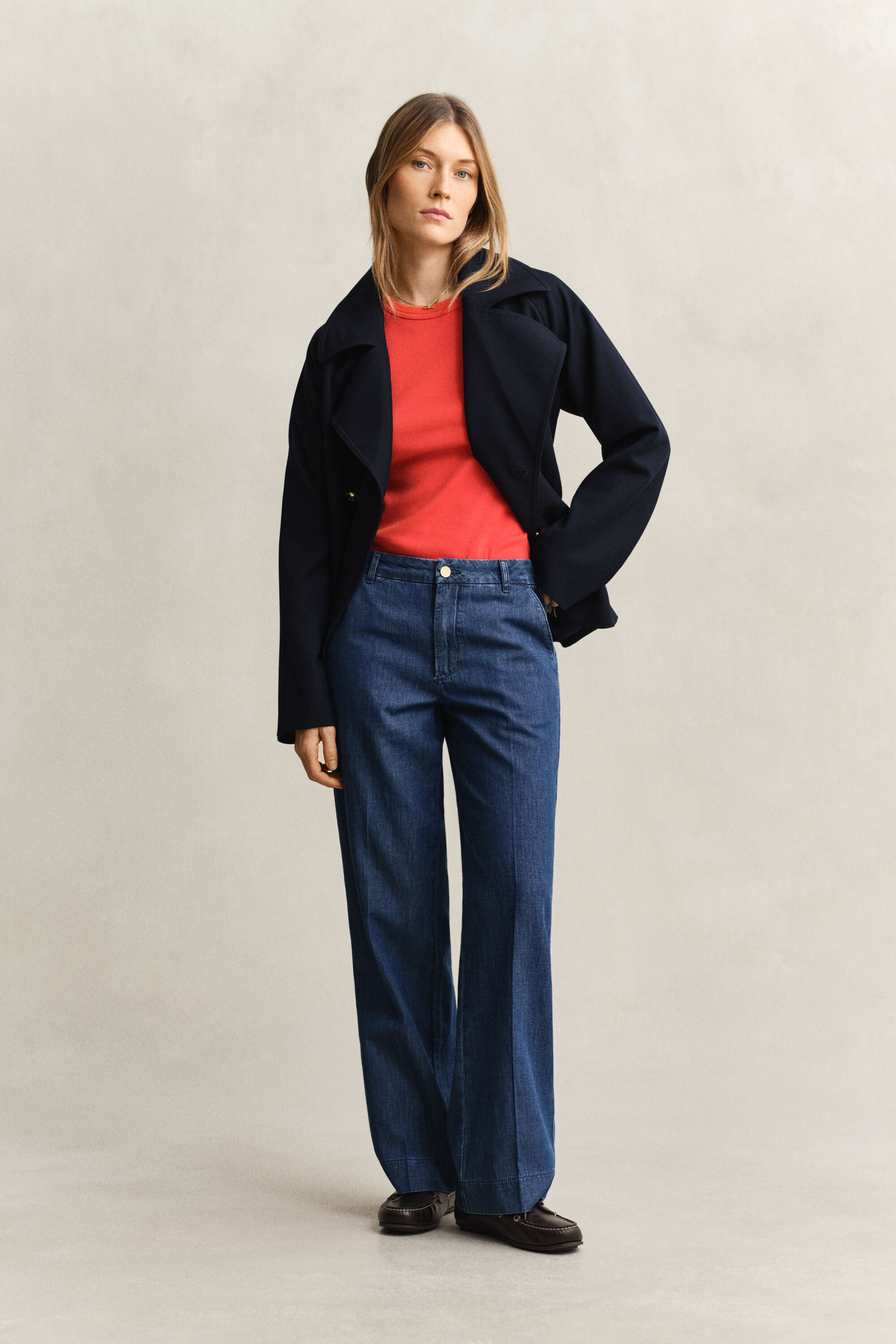 Jean en coton et lin