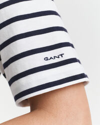 T-shirt rayé à col bateau