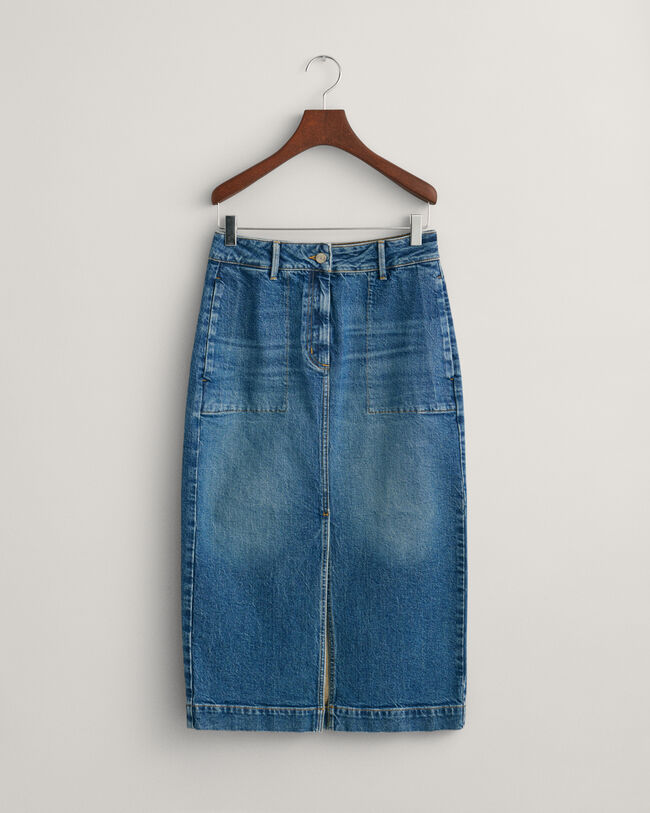 Jupe en denim fendue