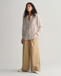 Striped V-Neck Blouse