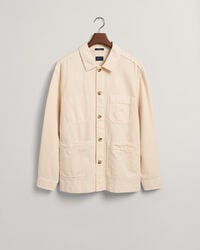 Surchemise en coton et lin teinte en pi&egrave;ce