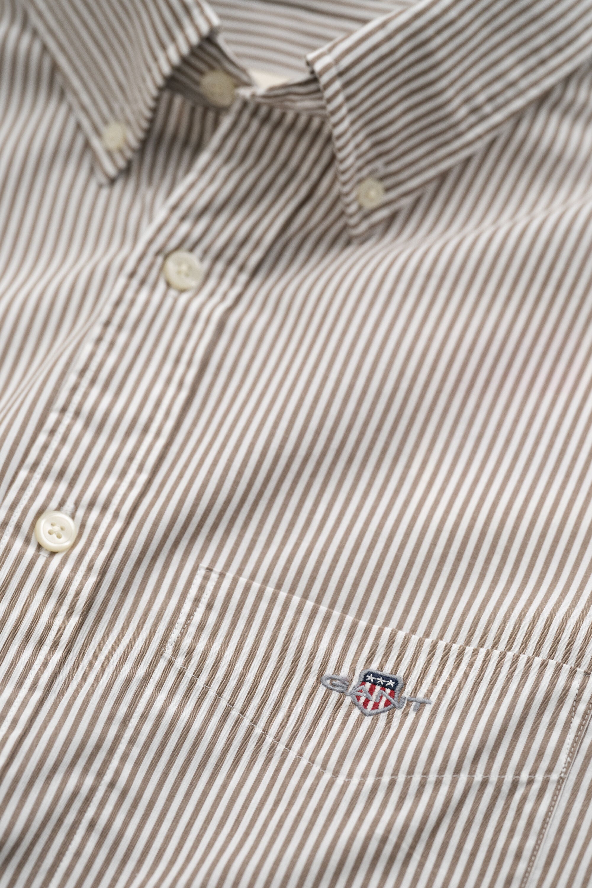 Chemise en popeline classique à rayures Banker