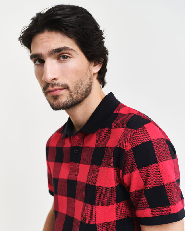 Polo en jacquard