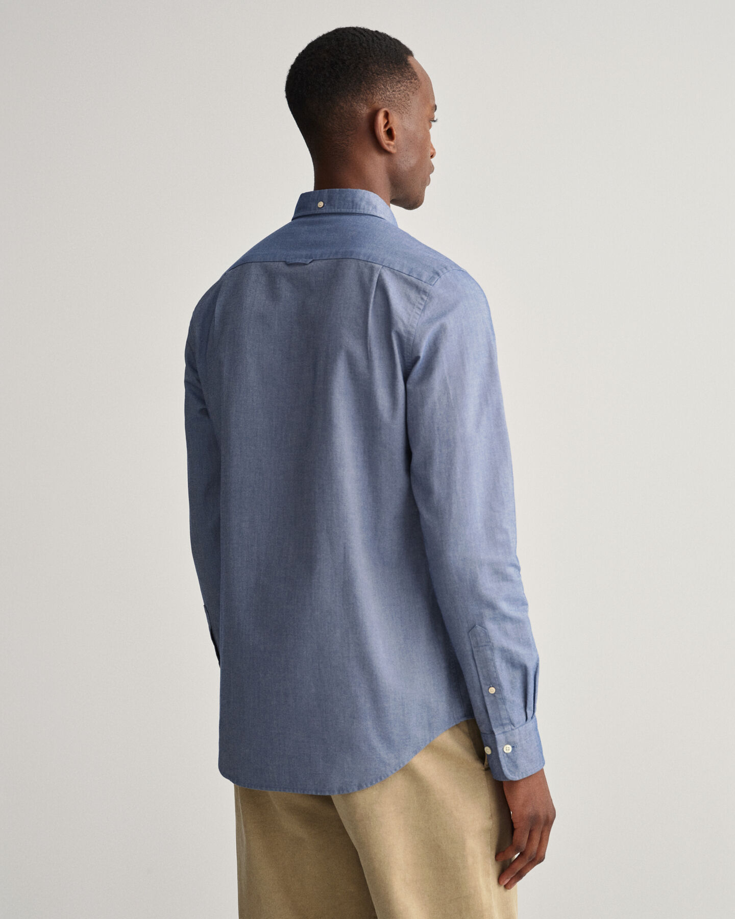 Chemise slim fit en coton Oxford