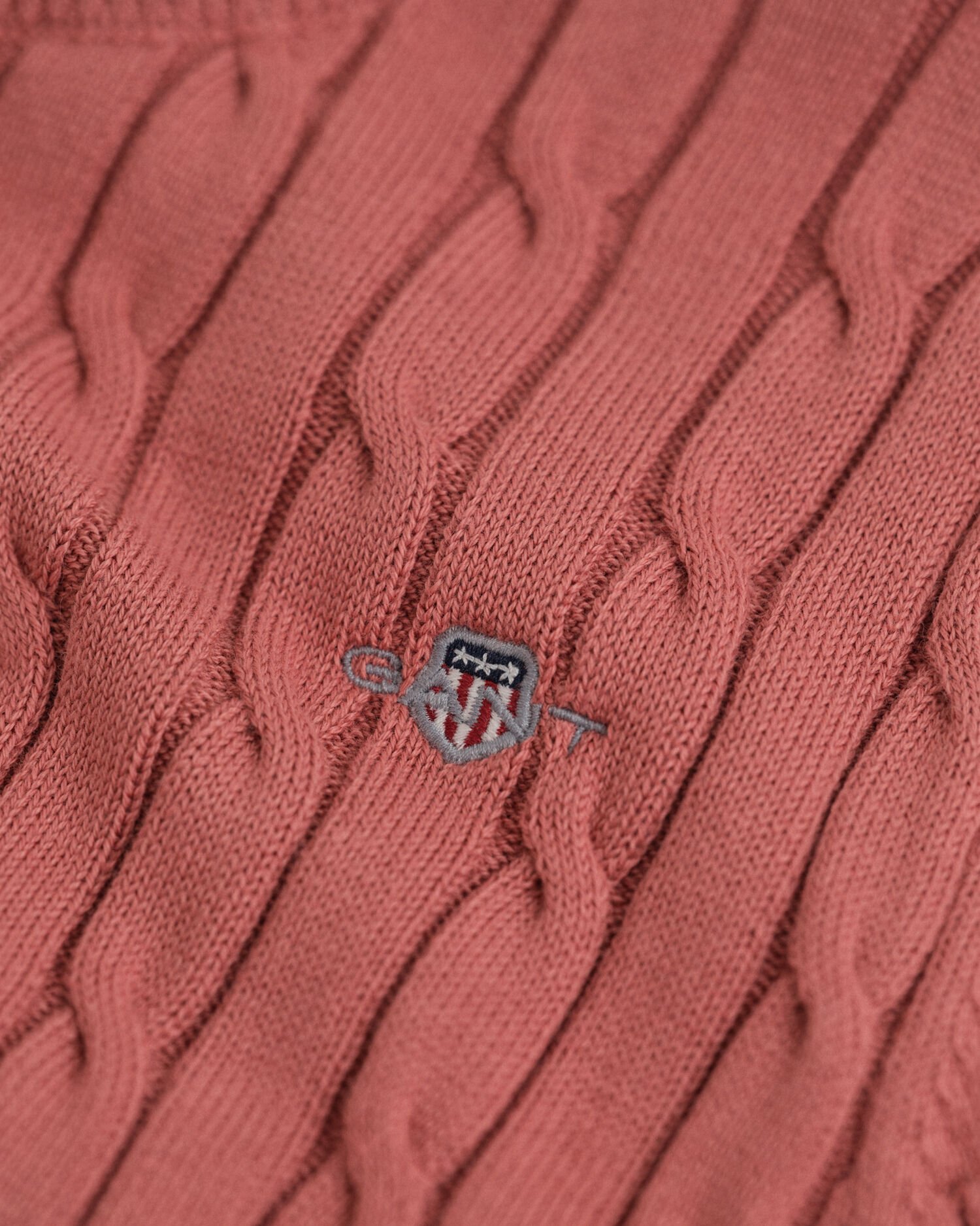 Pull en maille torsadée de coton stretch à manches courtes Ado Fille